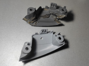 PEUGEOT 107 CITROEN C1 Toyota AYGO Door Handle Brackets Left-Right Modello di stampa 3D