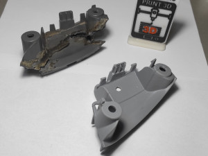 PEUGEOT 107 CITROEN C1 Toyota AYGO Door Handle Brackets Left-Right Modello di stampa 3D