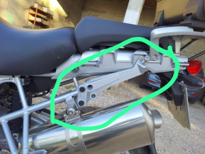 BMVV R 1200 GS suitcase bracket set left-right Modello di stampa 3D