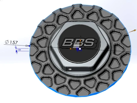 Wheel cap BBS RS R15-R17 3D Print Model