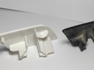 Volkswagen Front Left-Right Headlight Primed Washer Cap 3D-printmodel