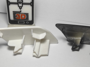 Volkswagen Front Left-Right Headlight Primed Washer Cap 3D-printmodel