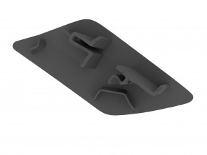 Volkswagen Front Left-Right Headlight Primed Washer Cap 3D-printmodel