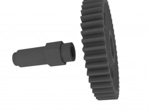 Meat Grinder Drive Gear D82 T46 3D Print Model