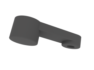 Air Diverter Lever For Frod Fiesta From 2008 3D प्रिंट मॉडल
