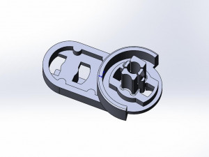 Oven flap part of motor for Passat Volkswagen Golf 1K1907511C 3D Print Model