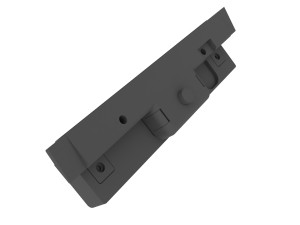 Wood Pane Arm Rest Lid MERCEDES BENZ W124 Modello di stampa 3D