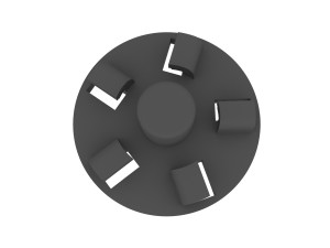 Coupling for vegetable cutter for meat grinder Grunhelm Modelo de Impressão 3D