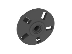 Coupling for vegetable cutter for meat grinder Grunhelm Modelo de Impressão 3D