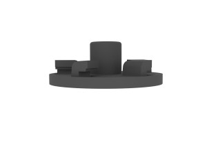 Coupling for vegetable cutter for meat grinder Grunhelm Modelo de Impressão 3D
