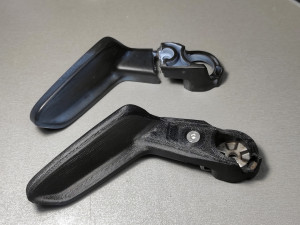 Plastic lever for adjusting the steering column in Renault Grand Scenic 4 488102880R 3D Принт Модель