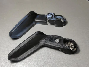 Plastic lever for adjusting the steering column in Renault Grand Scenic 4 488102880R 3D Print Model