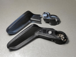 Plastic lever for adjusting the steering column in Renault Grand Scenic 4 488102880R 3D Принт Модель