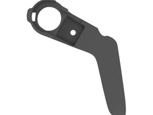 Plastic lever for adjusting the steering column in Renault Grand Scenic 4 488102880R 3D Print Model