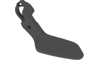 Plastic lever for adjusting the steering column in Renault Grand Scenic 4 488102880R 3D Print Model