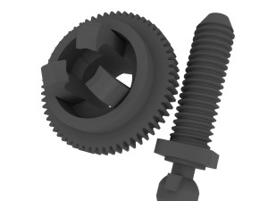 LEXUS GS ES IS Mirror Rotation Gear Model Cetak 3D