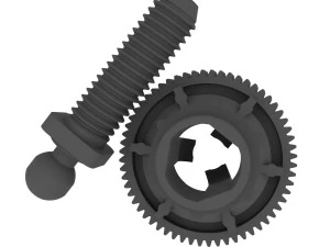 LEXUS GS ES ADALAH Roda Gigi Rotasi Cermin Model Cetak 3D