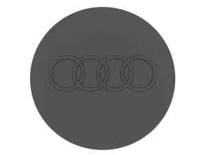 Cubo de liga com tampa central da roda Audi A8 A6 A4 8T0601170 Modelo de Impressão 3D