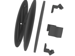 VW VOLKSWAGEN Alloy Wheel Centre Cap 8T0601170 Modelo de impresión 3D