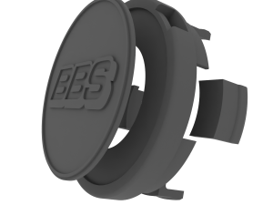 BBS Center Rim Cap Hub Lug Cover Dust Modelo de Impressão 3D