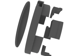 BBS Center Rim Cap Hub Lug Cover Dust 3D Print Model