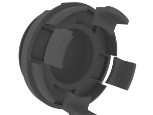 BBS Center Rim Cap Hub Lug Cover Dust 3D Print Model