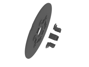 Rial MS10 Wheel Center Rim Cap Hub Lug Cover 3D Print Model