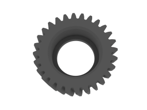 Gear for Electric Bicycle T28 D37 3D-Druckmodell