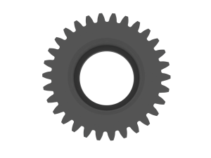 Gear for Electric Bicycle T30 D40 3Dプリントモデル