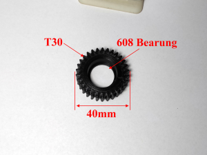 Gear for Electric Bicycle T30 D40 Model Cetak 3D