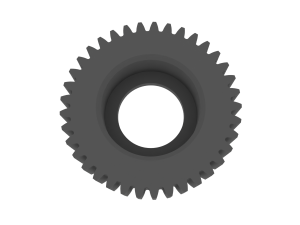 Gear for Electric Bicycle T37 D395 3Dプリントモデル