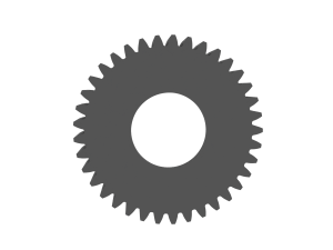 Gear for Electric Bicycle T37 D395 3D 打印模型