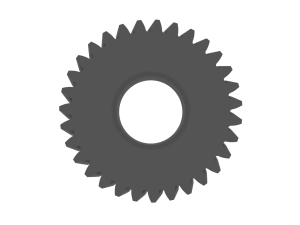 Gear for Electric Bicycle T31 D415 3D 프린트 모델