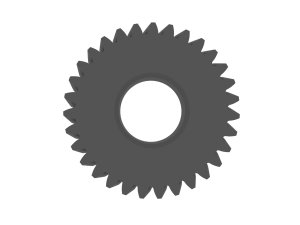 Gear for Electric Bicycle T31 D415 3D Druckmodell