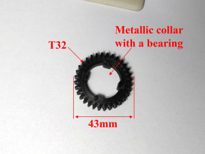Gear for Electric Bicycle T32 D43 3D 打印模型