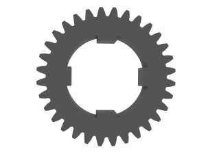 Gear for Electric Bicycle T32 D43 3Dプリントモデル