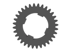 Gear for Electric Bicycle T32 D43 3D Print Model