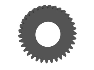 Gear for Electric Bicycle T34 D455 3D-printmodel