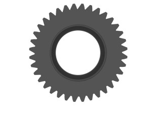 Gear for Electric Bicycle T36 D48 3D-Druckmodell