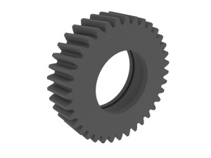 Gear for Electric Bicycle T36 D48 Model Cetak 3D