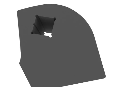 हुड खोलने वाला हैंडल फिएट 735410607 - मरम्मत किट 3D प्रिंट मॉडल