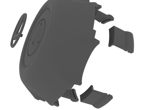 Lexus LX470 wheel center cap 42603-60600 Model Cetak 3D