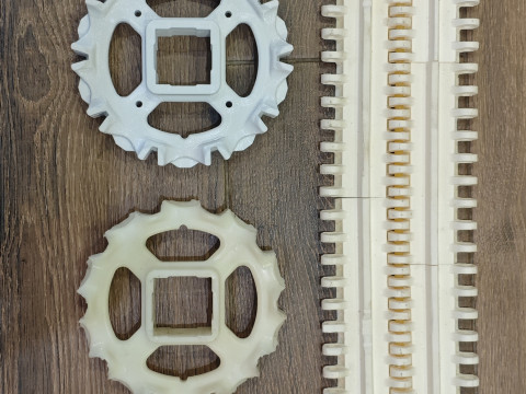 Intralox Series S800 sprocket with a 165 mm pitch diameter 10 teeth 3Dプリントモデル
