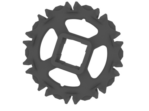 Intralox Series S800 sprocket with a 165 mm pitch diameter 10 teeth 3Dプリントモデル