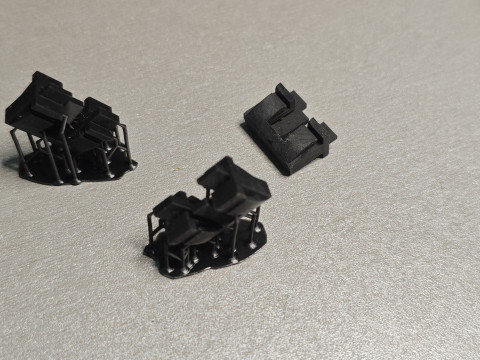 Clip for securing the drip rail trim Cadilac CTS and CTS-V 20968056 Modello di stampa 3D