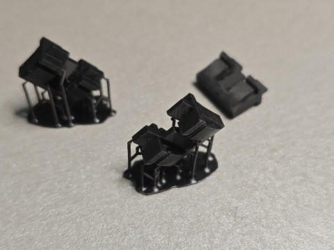 Clip for securing the drip rail trim Cadilac CTS and CTS-V 20968056 Modello di stampa 3D