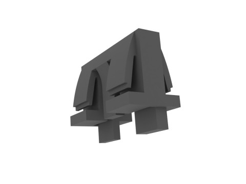 Clip for securing the drip rail trim Cadilac CTS and CTS-V 20968056 Modello di stampa 3D