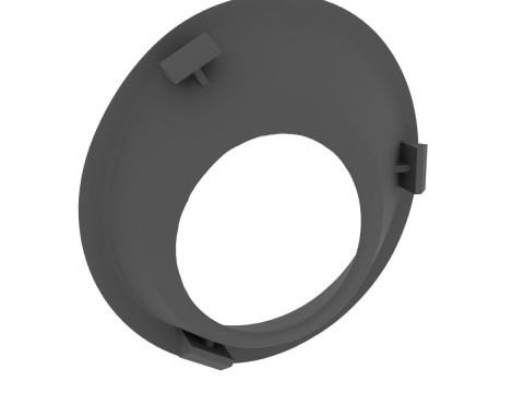 Inner right mirror cover for the Renault Sandero 8200815703 Model Cetak 3D