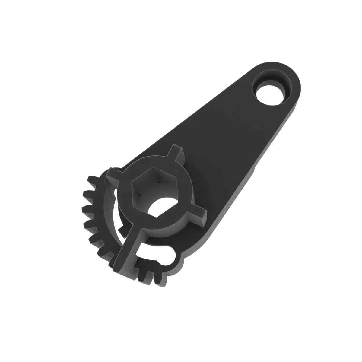 Citroen Peugeot Heater A-C Flap Actuator Lever Gear 1607488280 3D Print Model .c4d .max .obj .3ds .fbx .stl .blend 
