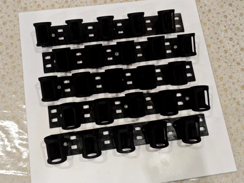 MODULAR WALL-MOUNTED PAINT BOTTLE ORGANIZER 3D Print Model